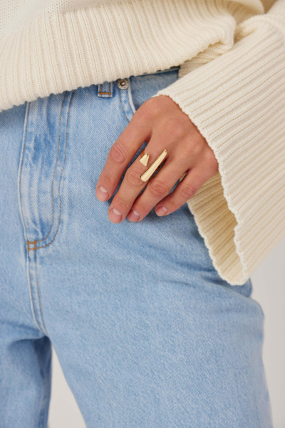 Кольцо асимметричное (золото)